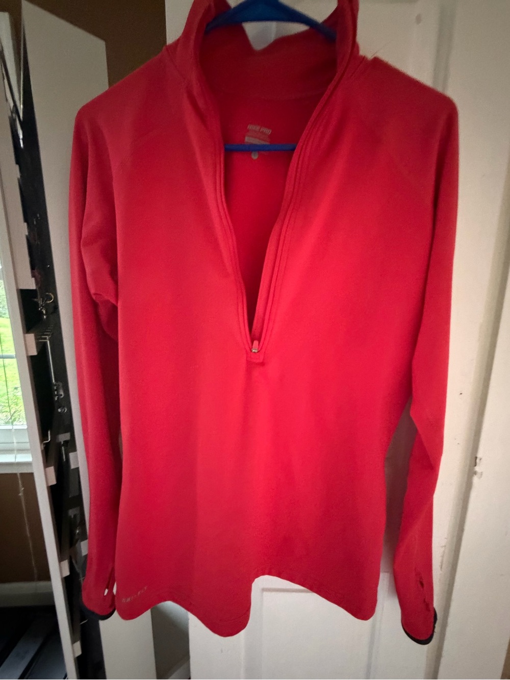 Nike Women's Red Half-Zip Pullover Sweatshirt, NWOT,